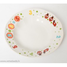 Bērnu porcelāna zupas šķīvis, RPR